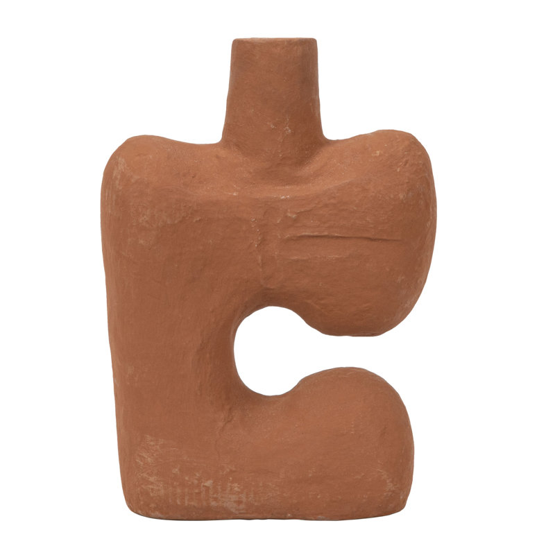 Vase de table en grès 14 "Amador, Terra Cotta