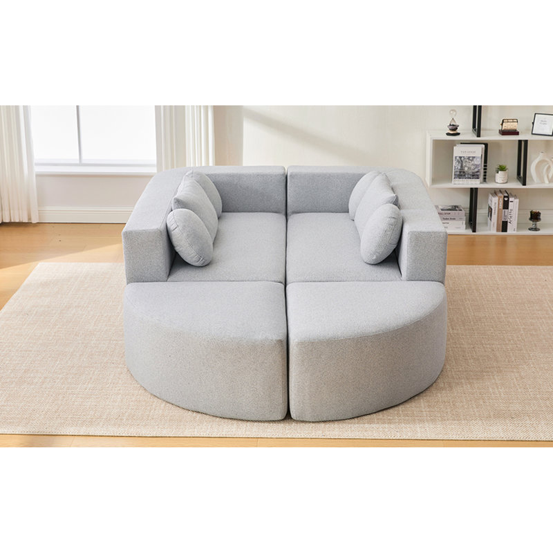 Canapé modulaire Boneless Couch, Boucle gris