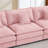 Modular Sectional Sofa, 102" L Shaped Couch Set For Living Room, 3-Seater Comfy Cloud Couches With Movable Ottoman, DIY Combination, Chenille-855310746