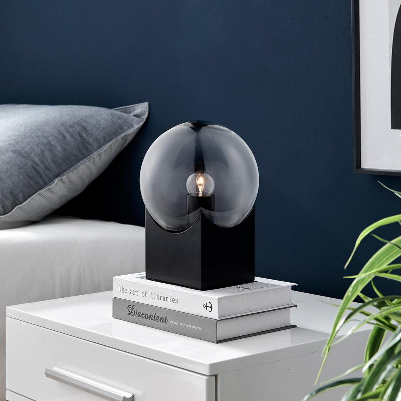 Loper Metal Novelty Lamp, Black, Smoked