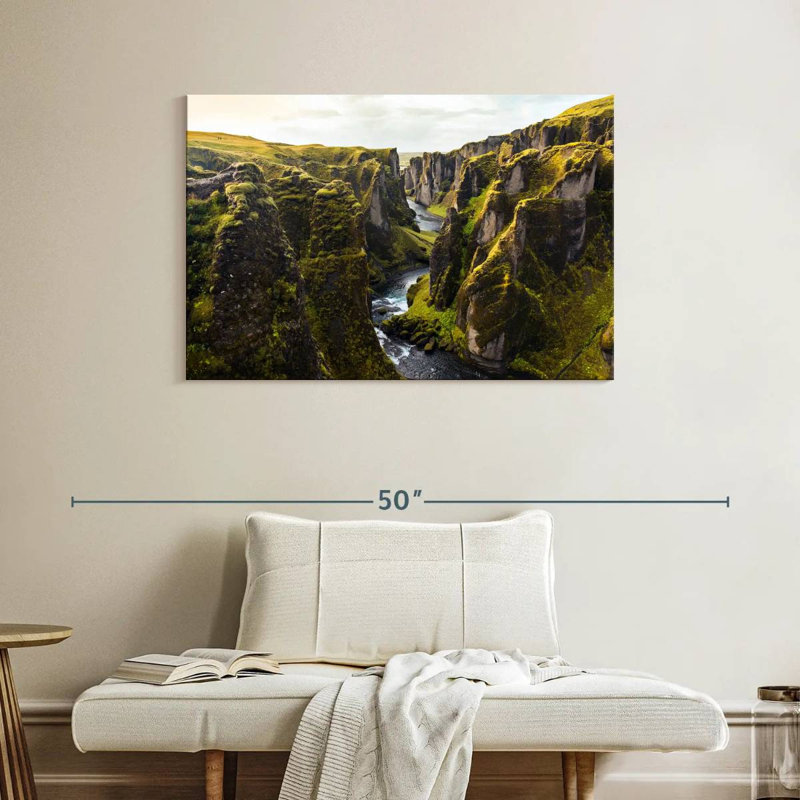 Kavia, Fjadrargljufur Canyon, Islande, H 26 po x l 39 po