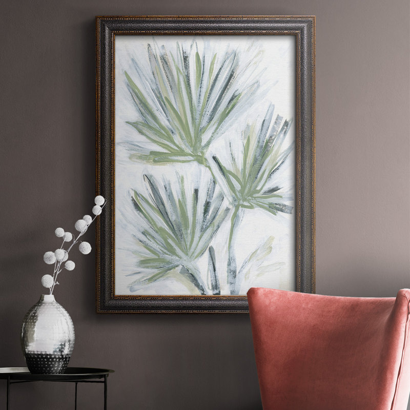 Impression sur toile Palm Frond Fresco II, H 36 po x l 24 po x P 2,5 po