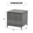 Caimin Square Metal Outdoor Side Table , 18.1'' in. W 18.1'' in. D-151151796