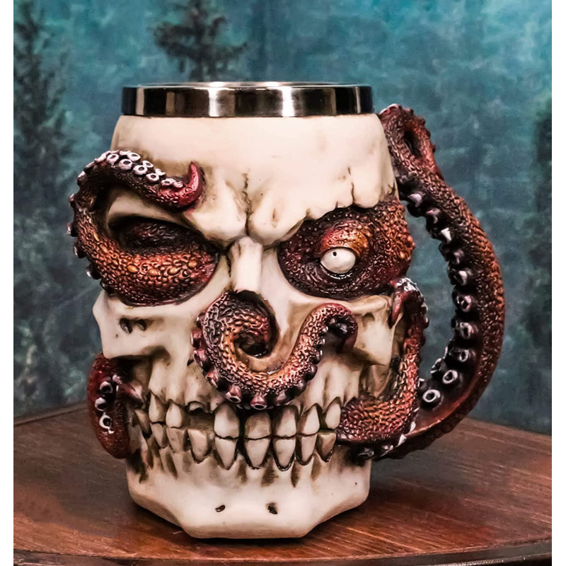 Grande tasse à café avec crâne Hidemi