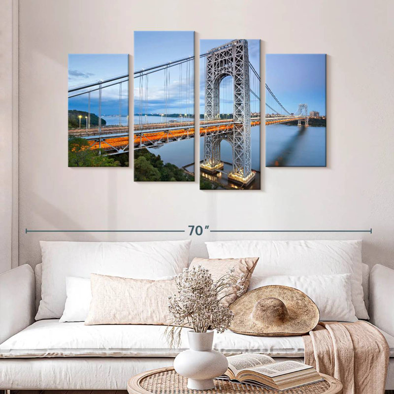 Lilie NY George Washington Bridge, 32" H x 52" W