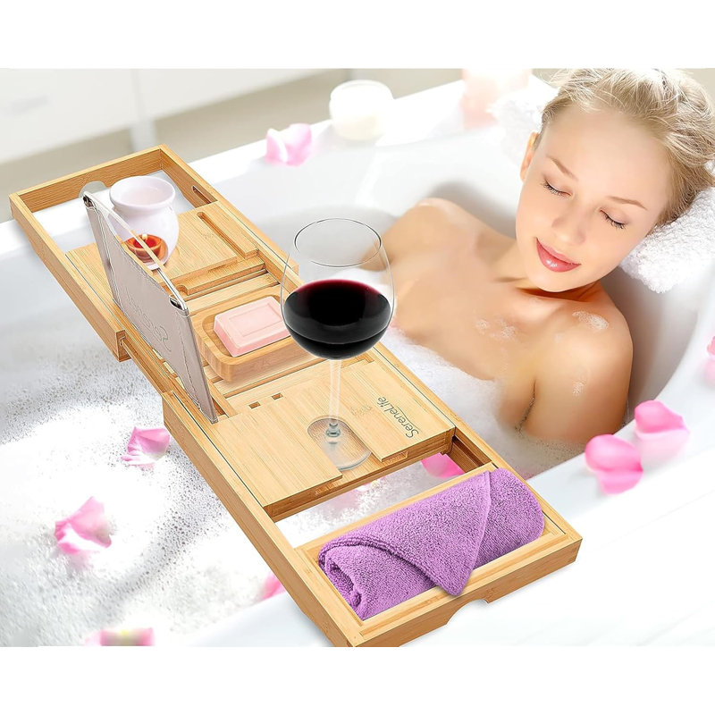 Bamboo Bathroom Accessory Tray