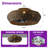 20" Boho Coastal Woven Rattan Flush Mount Ceiling Fan with Light and Remote-616477088-616477119