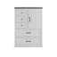 Commode 5 tiroirs pour chambre à coucher, commode haute, rangement pour commode, commode de chambre