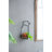 Three Wall Planters In A , Black Iron Frames And Fir Wood, Geometric Design For Interior Visual Appeal, Sizes: L 9.8X9.8X16.5 M 8.3X8.3X15.4 S 7.1X7.1X13.4 Inches Of 3 With Wood Components, Suitable