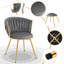 Dining Room Chairs, Kitchen Chairs, Living Room Chairs, With Metal Frame, Ergonomic, 360° Rotation, For Kitchen, Living Room, Balcony, Velvet Seat-642139510-666463695