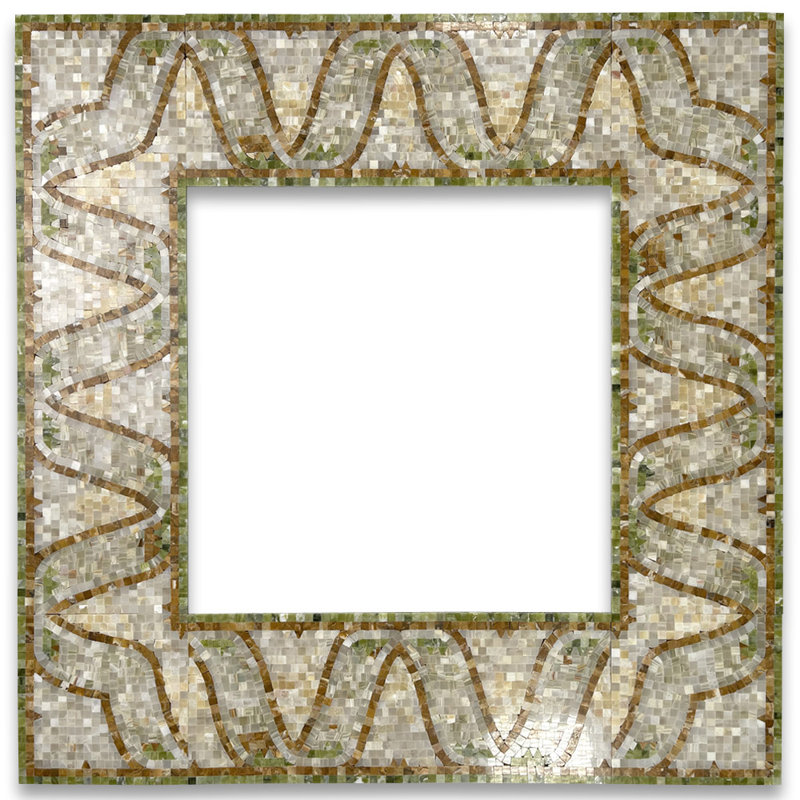 46_Amethyst Levanto 7.9X15.7 Marble Mosaic Border Listello Tile Polished