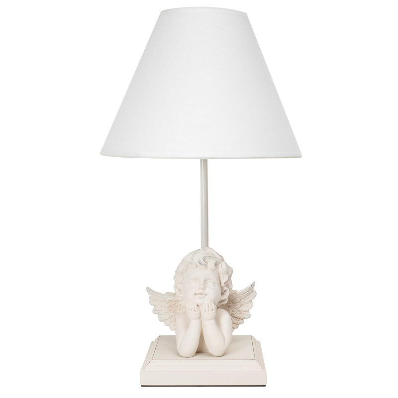 Lampe de table blanche 16,5 po