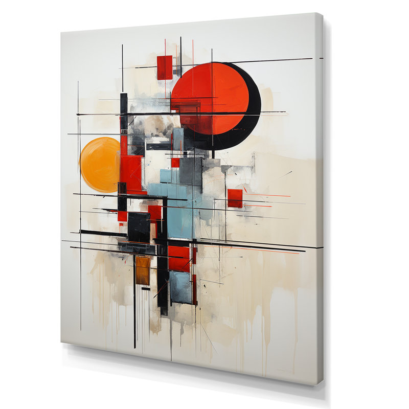 Isayah Red Suprematism Reduction III sur toile, H 32 po x l 16 po x P 1 po, Toile tendue