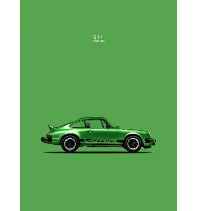 Reproduction d'affiche verte de la Carrera de 911 par Mark Rogan (24 x 36) RGN113113