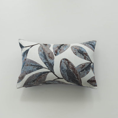 Abstract Leaf Pattern Reversible Pillow Cover