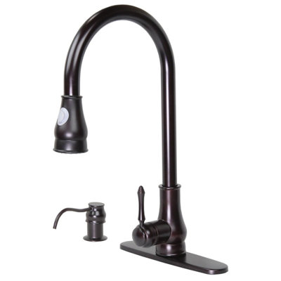 Dyconn Faucet Pull Down Kitchen Faucet with Soap Dispenser