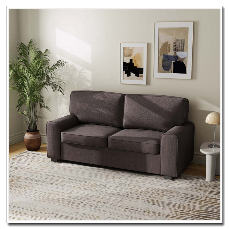 Canapé en chenille 69,6 po, Gris