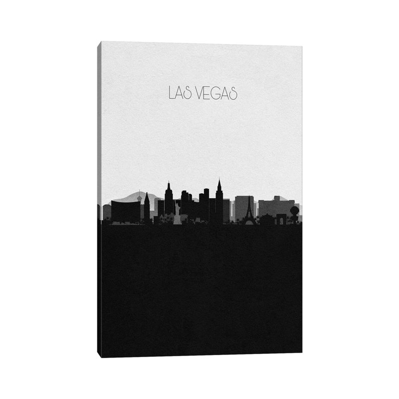 Las Vegas, Nevada City Skyline by Ayse Deniz Akerman - Wrapped Canvas Gallery-Wrapped Canvas Giclée, 152.5 cm H x 101.5 cm W