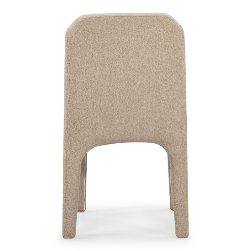 Maricelle Boucle Dining Chair, Light Brown