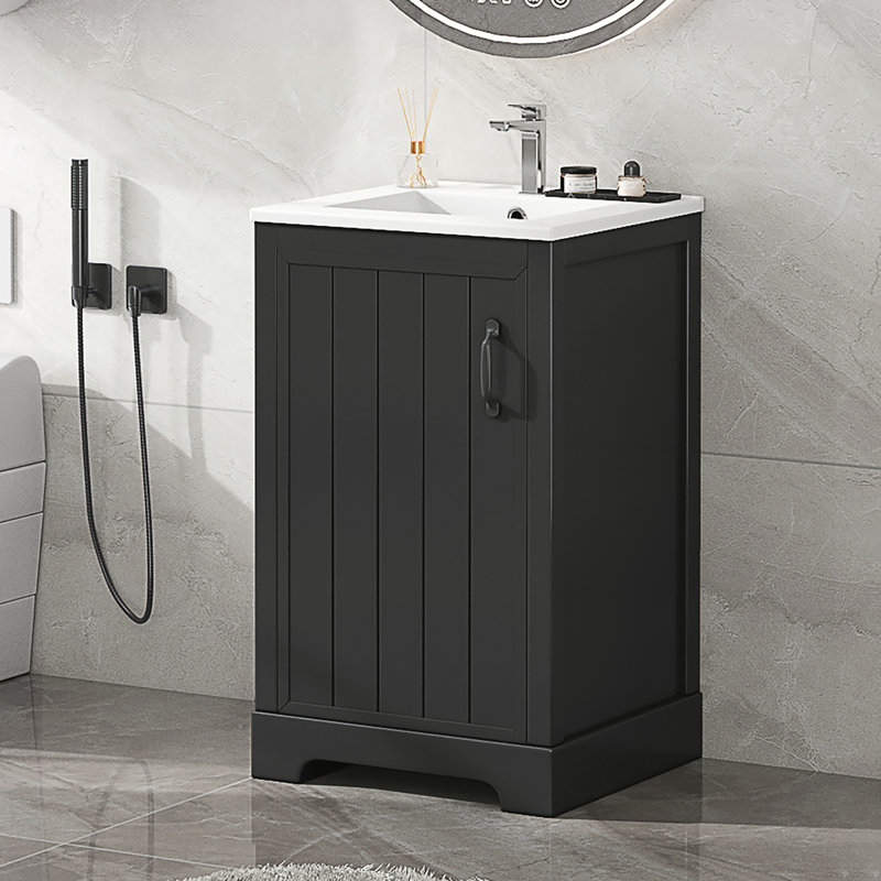 Bathroom Vanity with Sink, Black