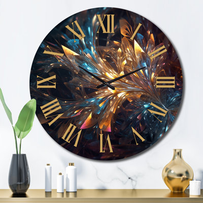 Horloge murale en métal