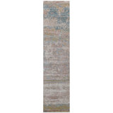 High-Quality Hand-Knotted Silver And Natural Area Rug