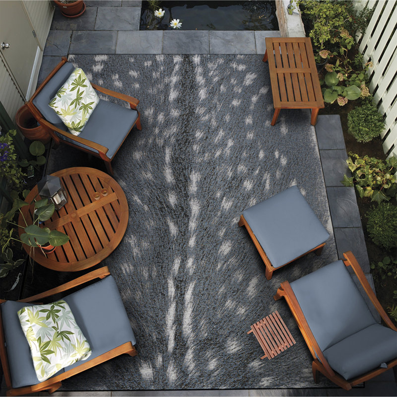 Tapis intérieur argenté Amree, Rectangle 2 pi 3 po x 3 pi 11 po