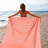 Ensemble de 2 serviettes de plage - orange clair