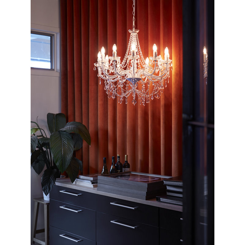 Aracely 12 - Light Candle Style Chandelier