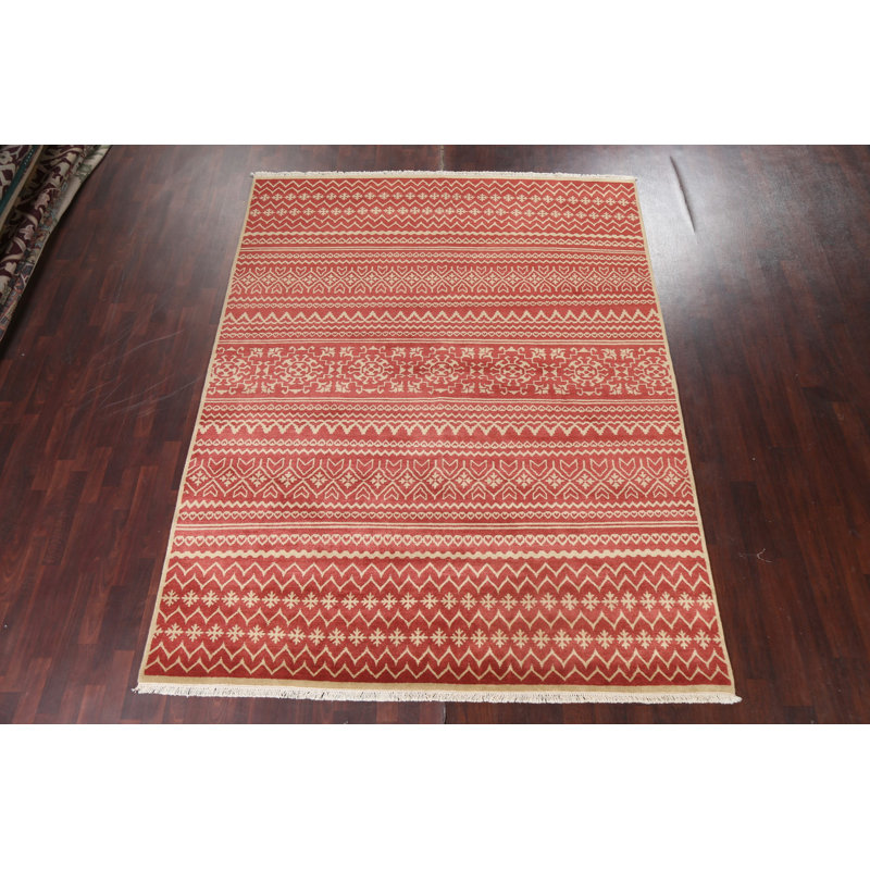 Tapis oriental artisanal en laine fait à la main 8 x 10