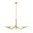 Down the Wrong Path 2-Light Linear Pendant - Brass Kisser - 9.5"D x 47"W x 19"H-128783415-129103848