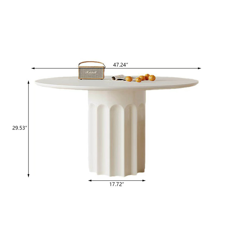 Table de salle à manger Sintered Stone, H 29,53 po x L 47,24 po x l 47,24 po