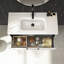 Rose C80F Free Standing Bathroom Vanity Unit in Matte White with Polished Chrome Handles-2038980085-2038980082