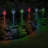 Exhart Solar WindyWing Garden Stake Set of Cardinal, Hummingbird and Blue Bird with Colored LED Lights, 4x27"