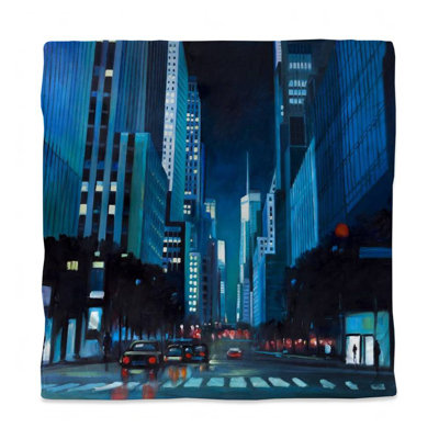 Evening in Manhattan Duvet Cover | Contemporary Bedroom Decor