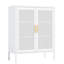 Armoire de rangement en métal blanc, 2 portes réglables, solution réglable, acier laminé à froid, stable pour tout espace, classeur en acier de 45,66 lb, finition blanche, fabrication haute résistance, protège les objets de valeur,