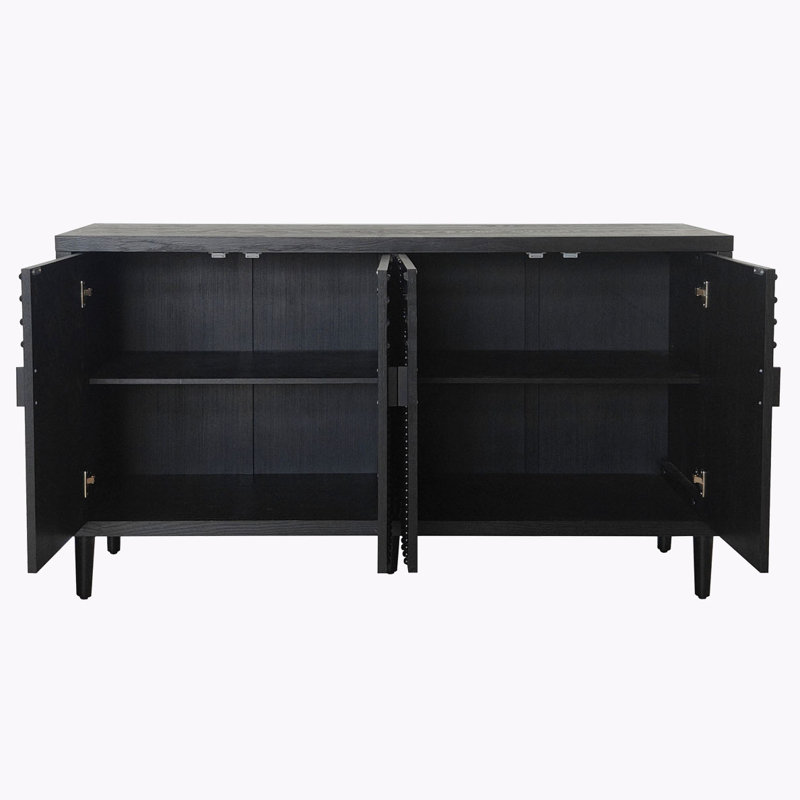 Armoire de rangement en bois avec 4 portes