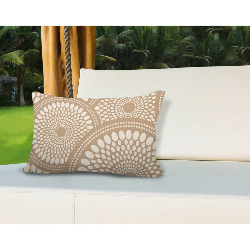Housse et insert de coussin rectangulaire d'extérieur Penn, Beige
