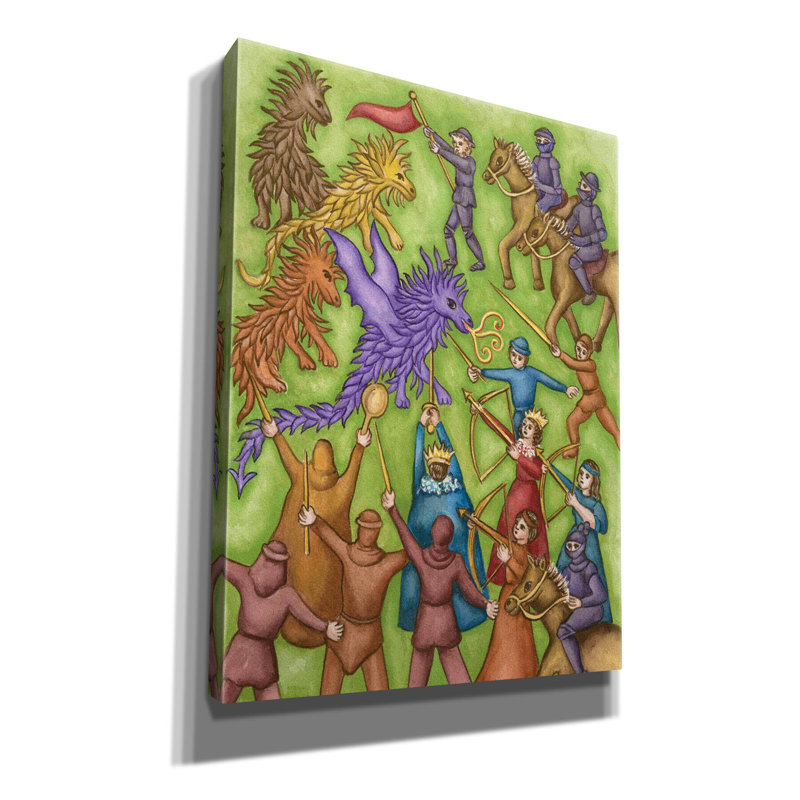 «Attack» par Andrea Strongwater, art mural sur toile, H 16 po x l 12 po x P 0,75 po