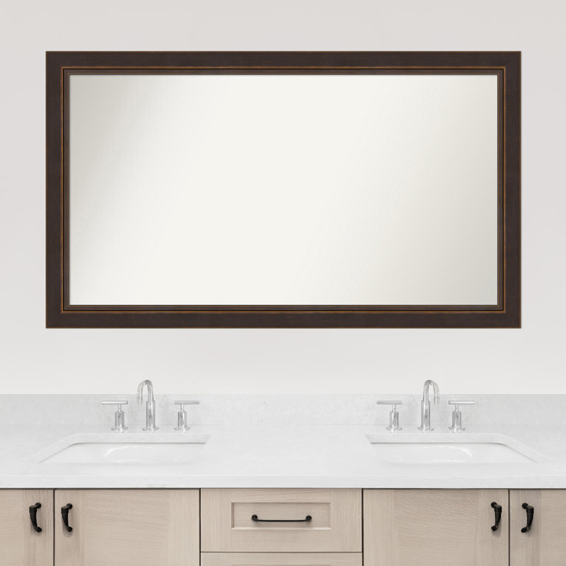 Ramsses Solid Wood Wall Mirror, 29.5" x 50.5", Rectangle
