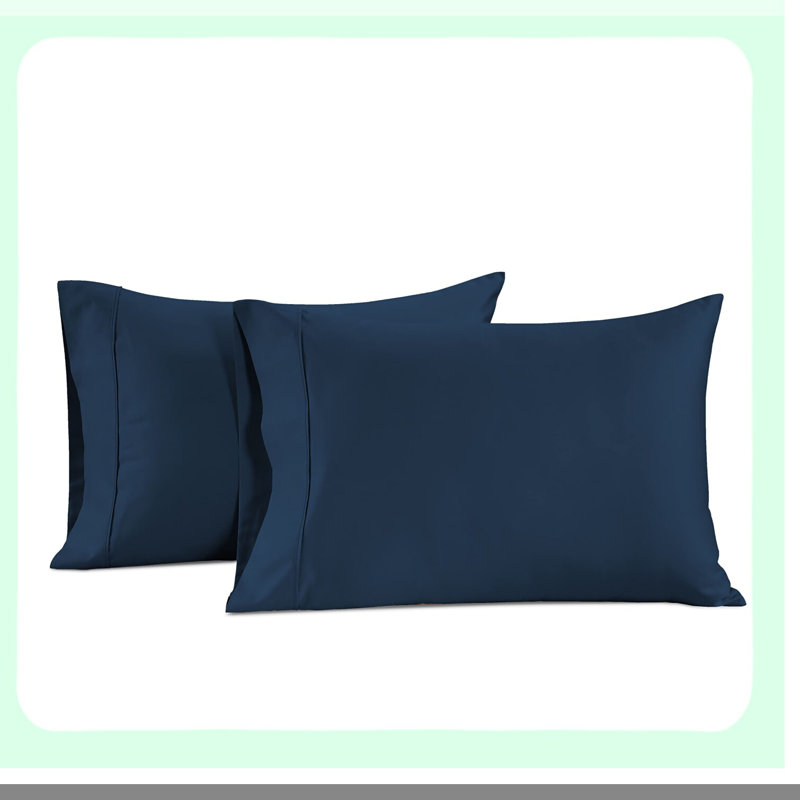 SoftDreams Cotton Pillowcase Set - 2 Pack Pillow Covers, Envelope Closure, Breathable & Washed for Ultimate Comfort. (Pillows not Included)