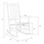 Chaise berçante de patio en bois massif Classic (ensemble de 2)-1168716545