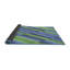 Tapis bleu/vert tissé à la machine-1295139794