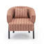 Chaise avec accoudoirs en tissu d'ameublement Mid-Century-1184716945-1184716944