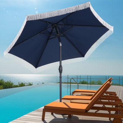 Arlmont & Co. 7.5FT Patio Umbrella with Tilt and Crank