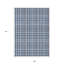 Tapis intérieur lavable à carreaux bleu marine 9 pi x 12 pi HomeRoots