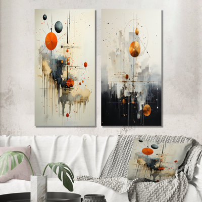 Minimalisme astrologie Mute Art - ensemble de salon mural Astrology Wall Art