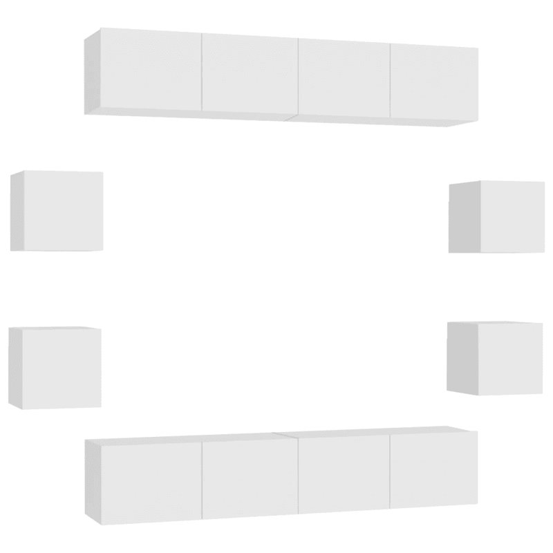 Blae Unfinished Entertainment Centre for TVs up to 88", White