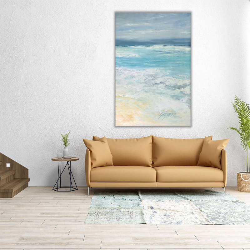 Tempête en mer II - reproduction d'art sur toile, H 60 po x l 40 po