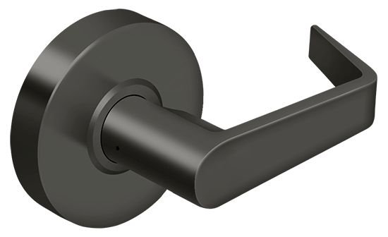 Flat Single Dummy Door Lever with Round Rosette
